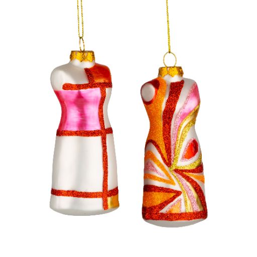 Glass Dress Ornament