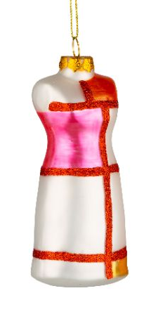 Glass Dress Ornament