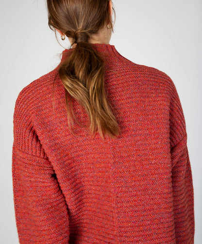 Iris Funnel Neck Sweater Sunset