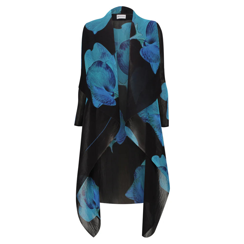 OMBRE/PRINT COLLARE COAT