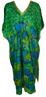 Load image into Gallery viewer, sariKNOTsari  PRC6418 Avatar Pure Silk Maxi Kaftan
