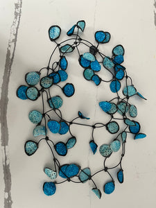 ANNEMIEKE BROENINK -BATIK FABRIC & RUBBER NECKLACE