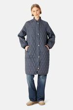 Load image into Gallery viewer, ILSE JACOBSEN - LONG QUILTED COAT
