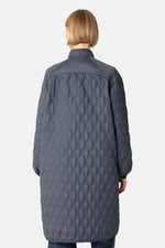 Load image into Gallery viewer, ILSE JACOBSEN - LONG QUILTED COAT
