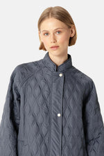Load image into Gallery viewer, ILSE JACOBSEN - LONG QUILTED COAT
