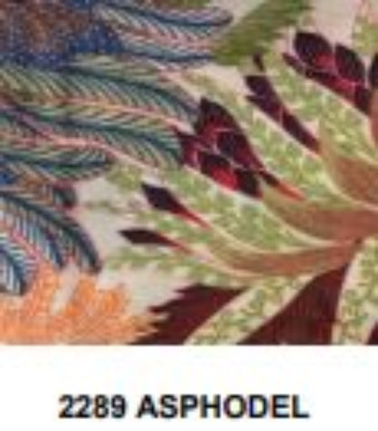 Close-up of a fabric with a floral pattern, color code 2289 ASPHODEL.