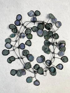 ANNEMIEKE BROENINK -BATIK FABRIC & RUBBER NECKLACE
