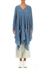 Load image into Gallery viewer, GRIZAS - ASYMMETRIC PONCHO SWEATER
