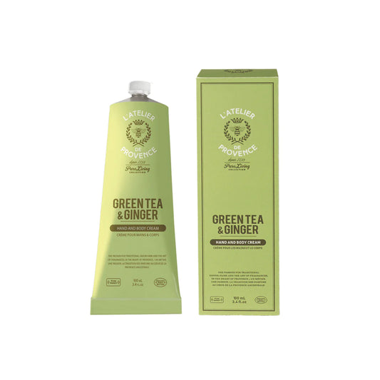 Hand & body cream with green tea and ginger