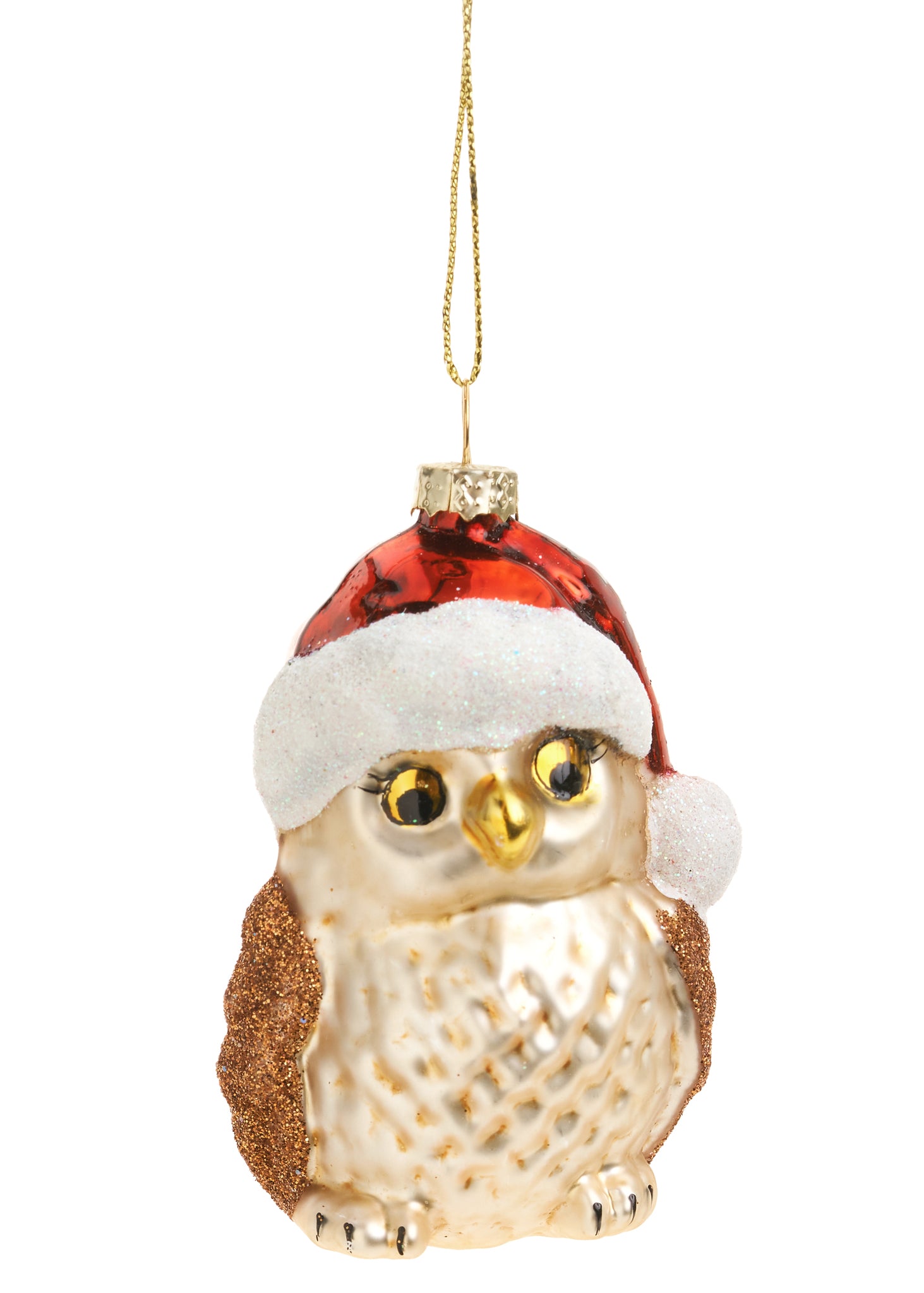 ADV - GLASS OWL ORNAMENT
