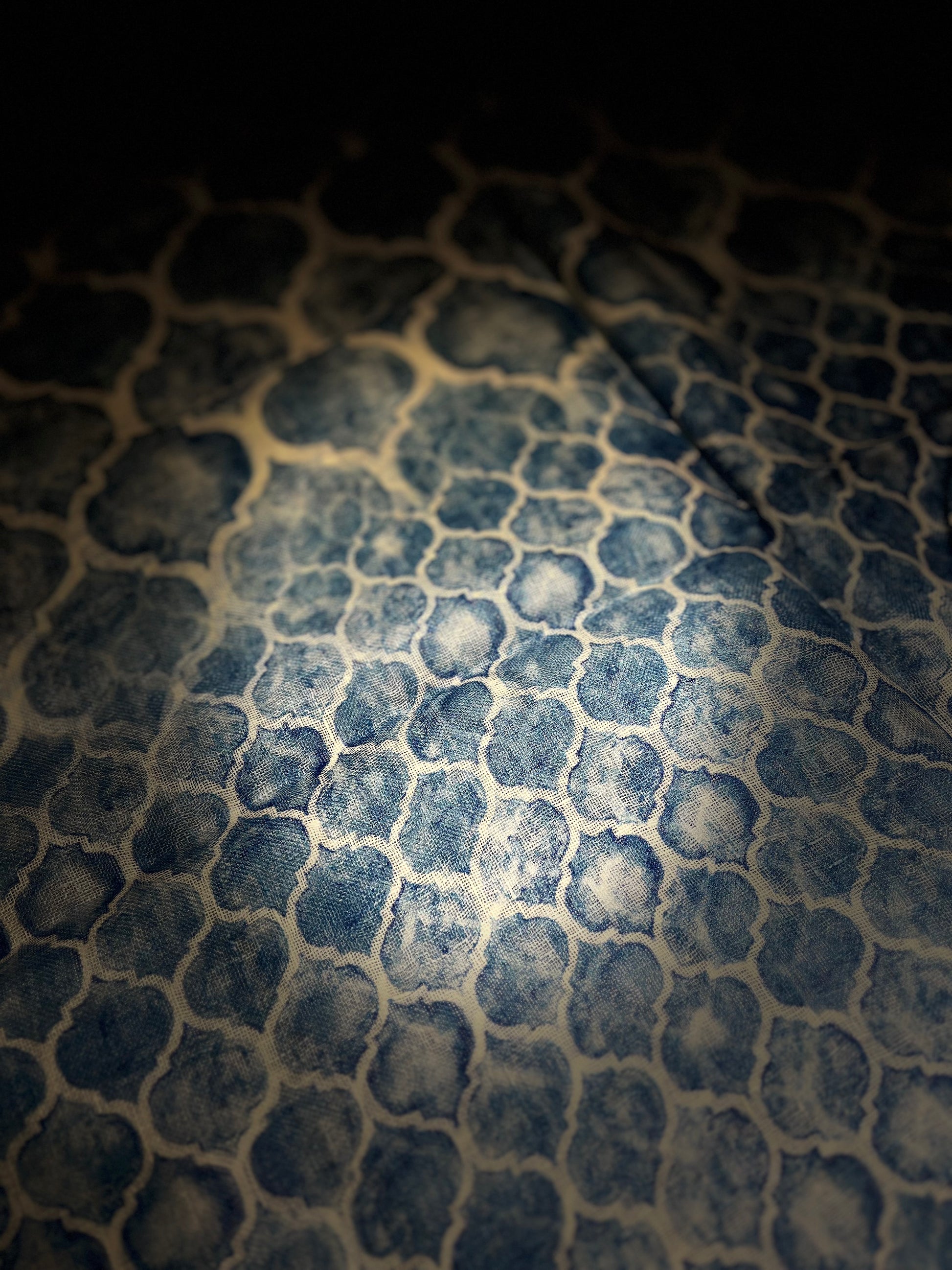 100% Linen  Print Scarf - Suttles & Seawinds
