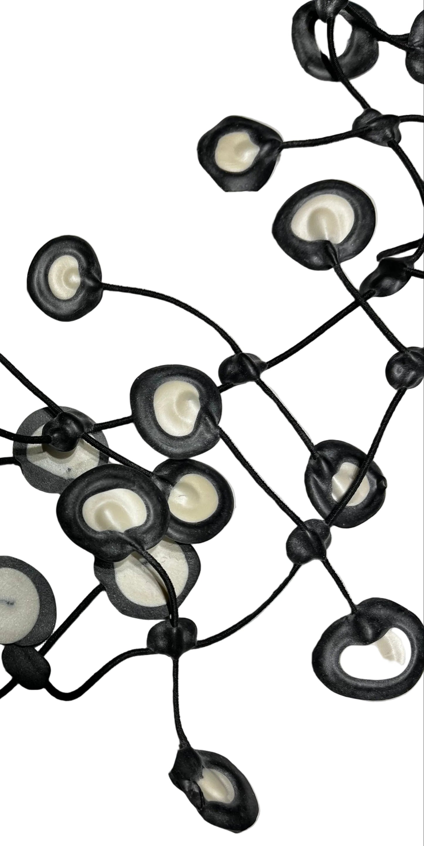 white rubber necklace