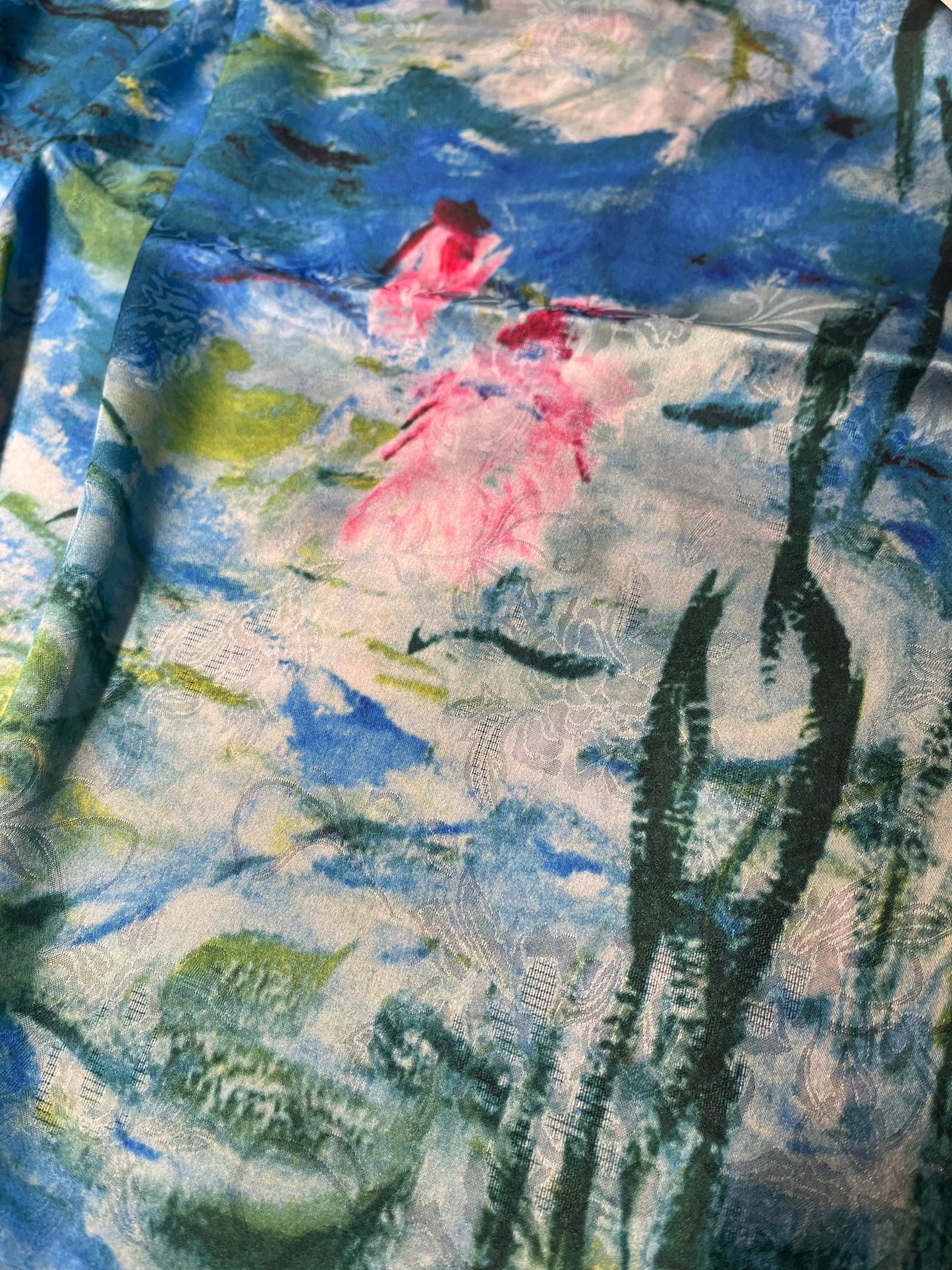 REVERSIBLE LUSTRE SILK RECTANGLE SCARF