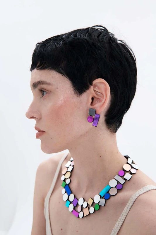 ISKIN SISTERS - BAUHAUS DOUBLE LAYER NECKLACE