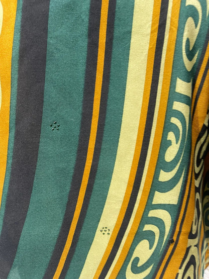 Centre strip silk boxy top