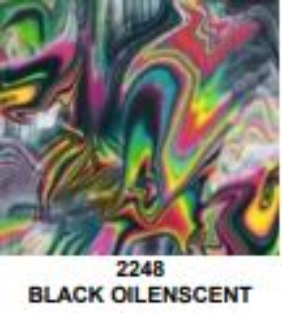 Color swatch with the label 'Black Oilscent' and code '2248'.
