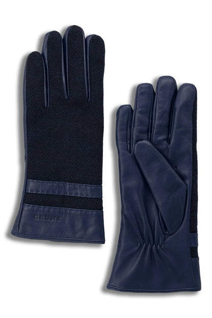 Waterloo Herringbone & Leather Glove