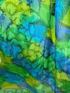 sariKNOTsari  PRC6418 Avatar Pure Silk Maxi Kaftan