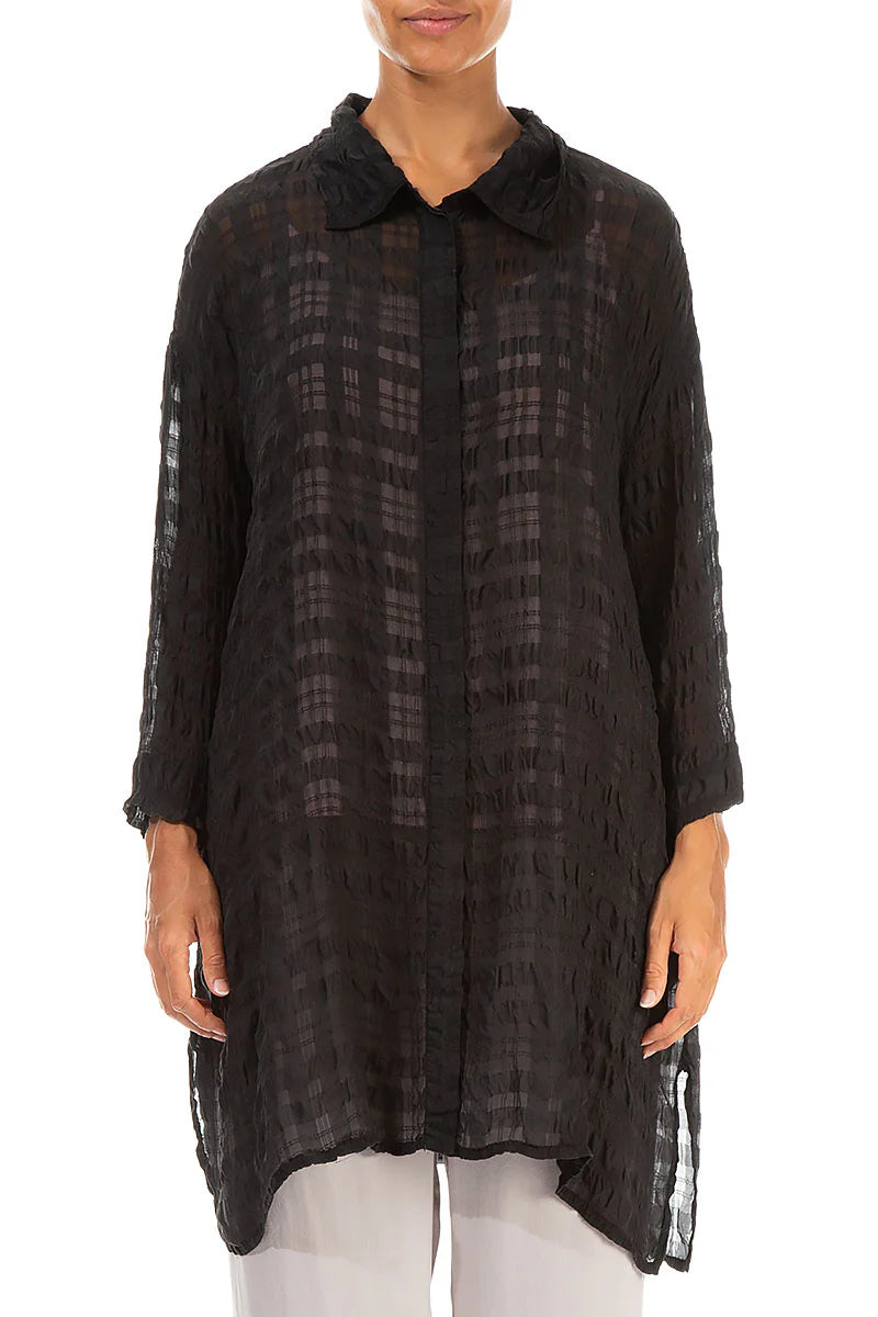 GRIZAS - LONG SILK SHIRT/JACKET