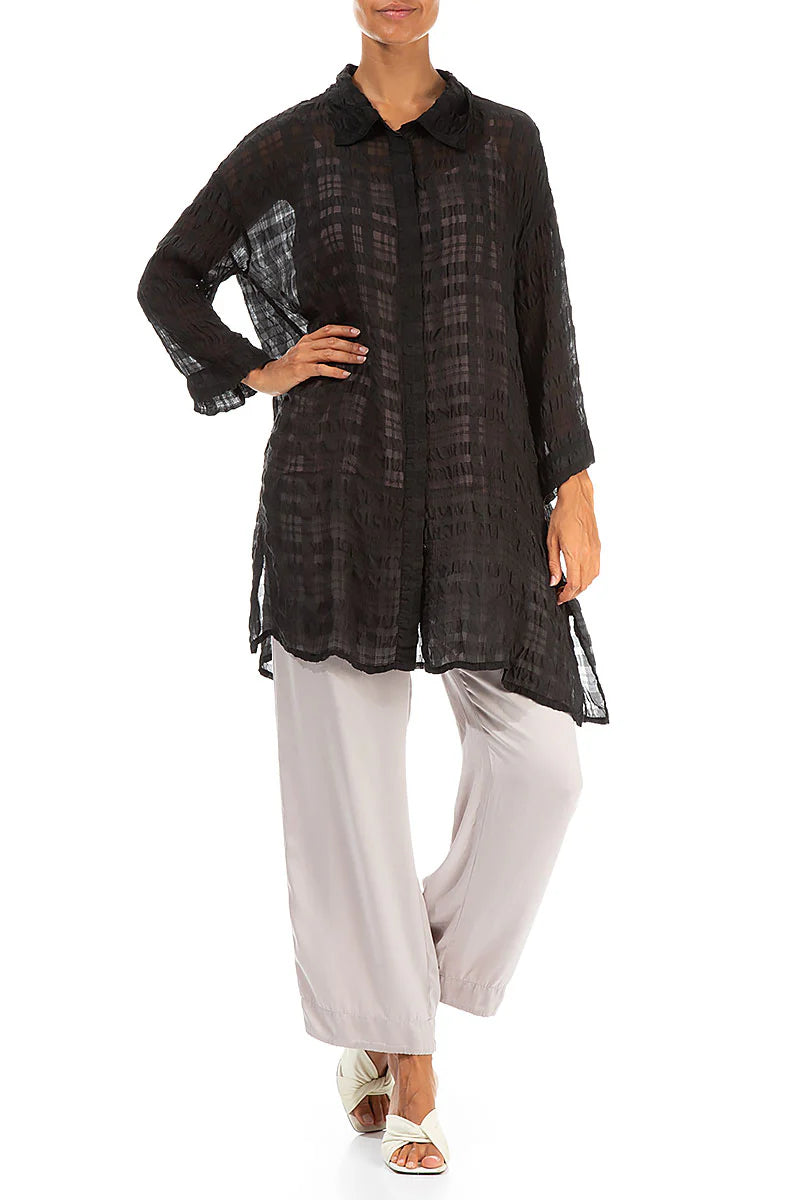 GRIZAS - LONG SILK SHIRT/JACKET
