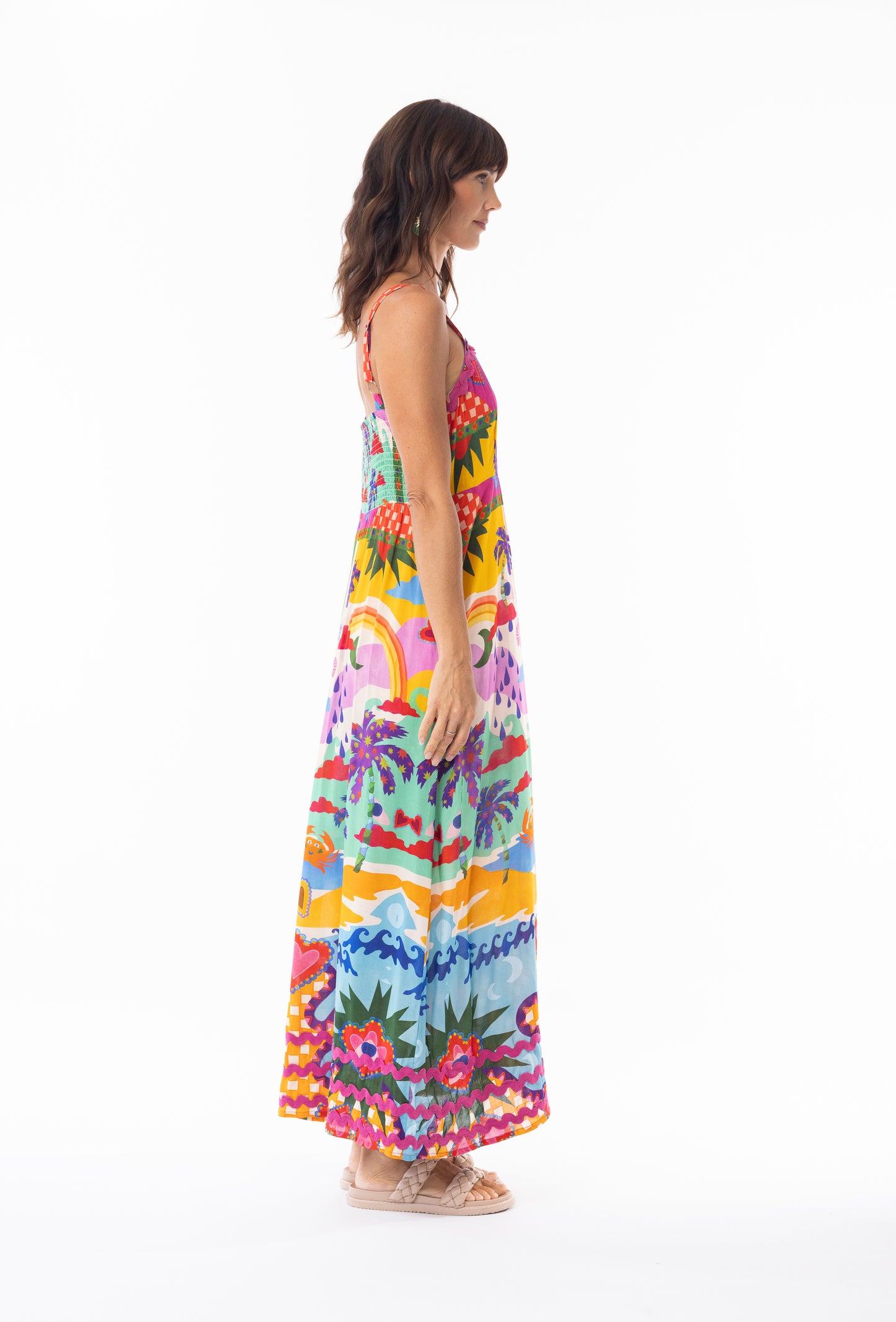 Briana Elastic Back Strap Dress