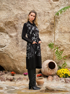 DOLCEZZA - BRUSH STROKES DRESS