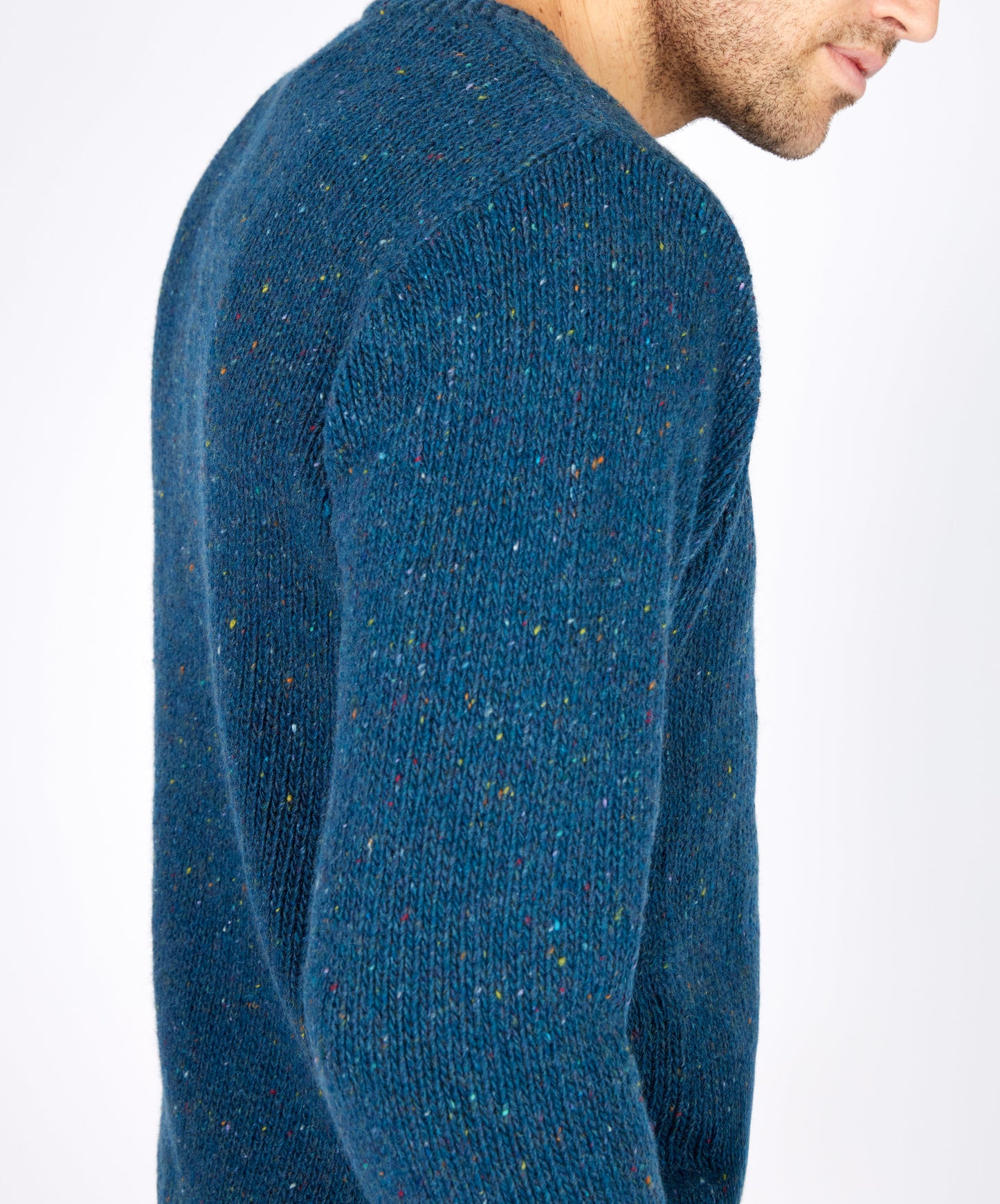 Kilbride V Neck Sweater Ink Marl