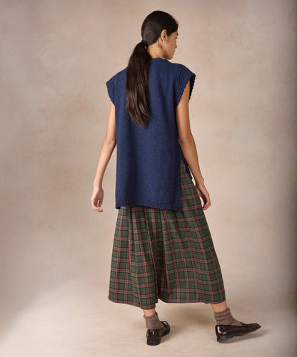 Orla Cable Vest Rich Navy