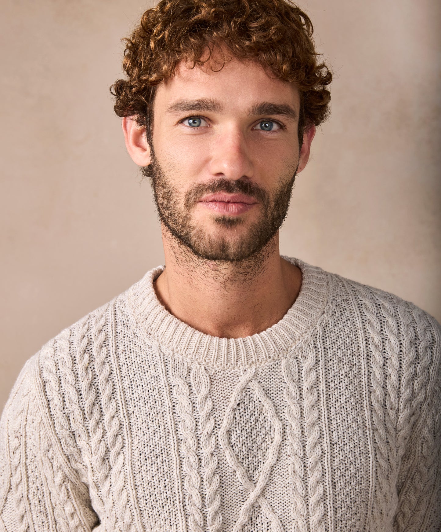Carraroe Cable crew neck Sweater