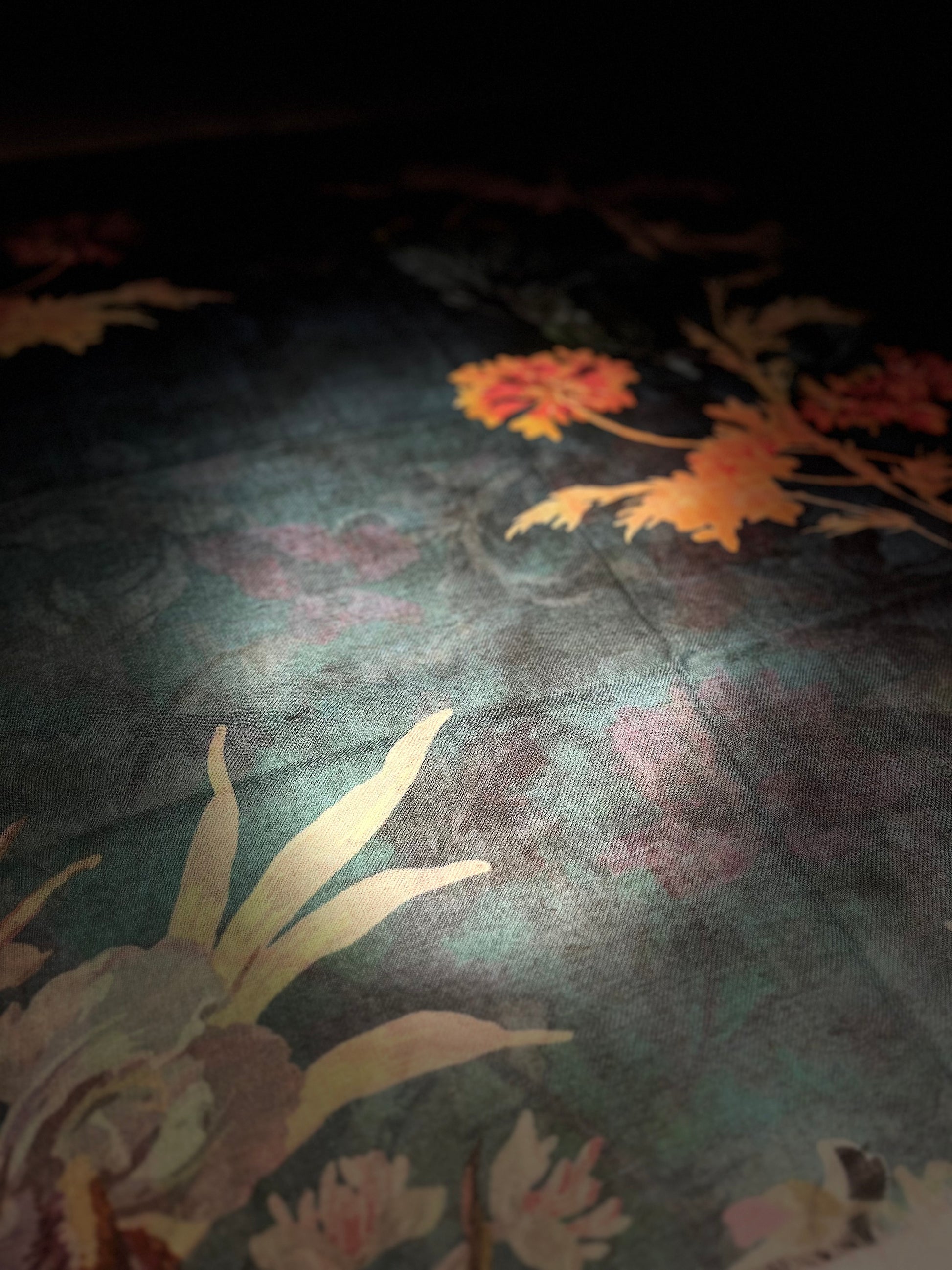 Digital Wool & Silk Woven Scarf - Suttles & Seawinds