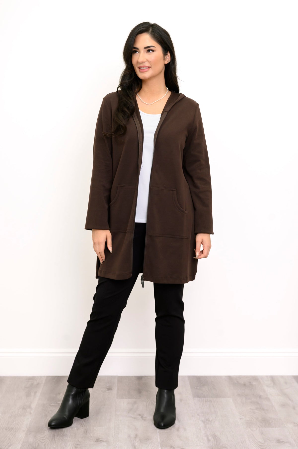 Cortes Jacket in Black Coffee