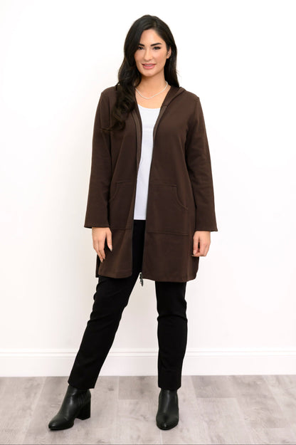 Cortes Jacket in Black Coffee