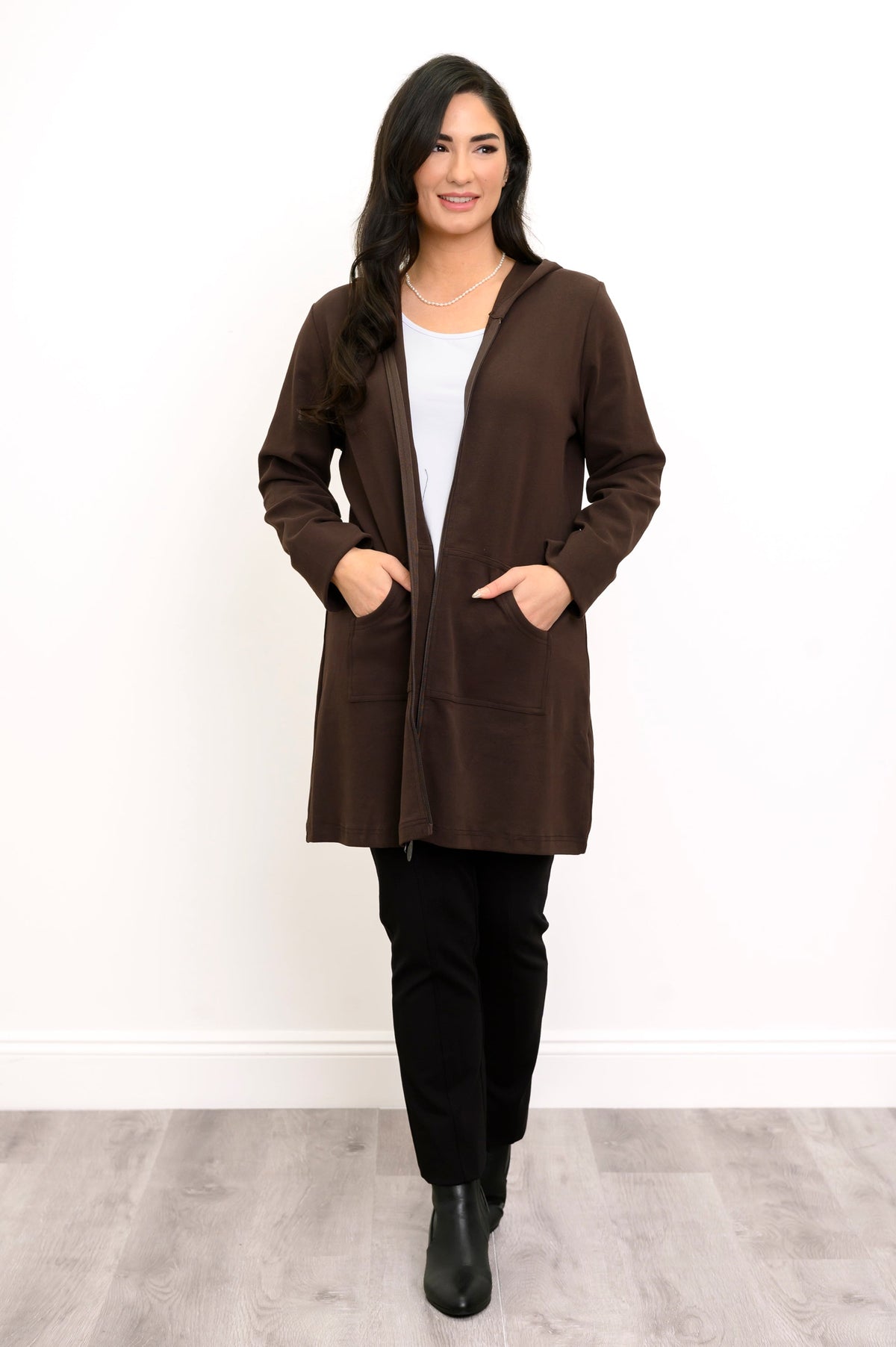 Cortes Jacket in Black Coffee