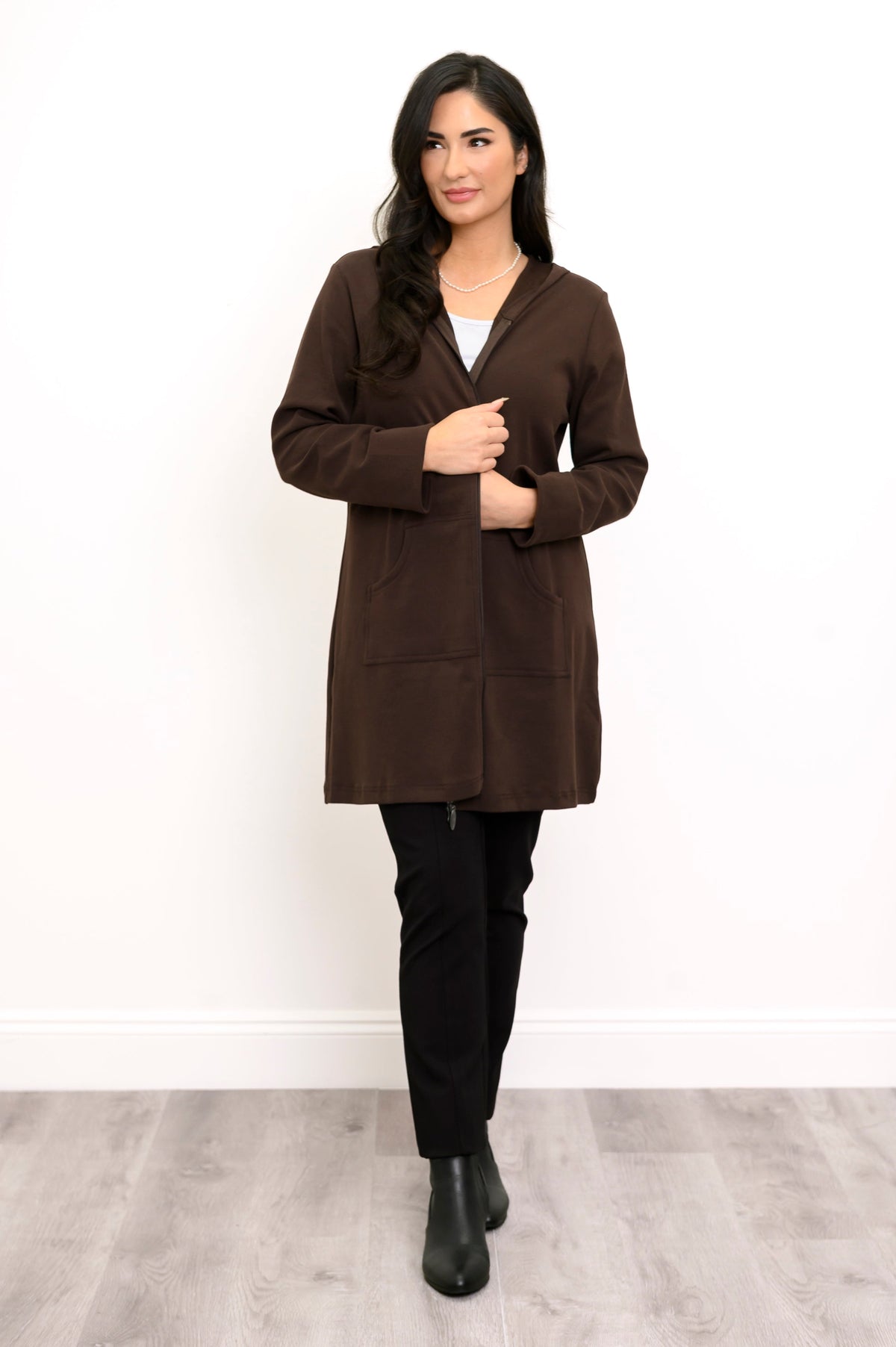 Cortes Jacket in Black Coffee