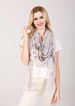 Load image into Gallery viewer, LOVE&#39;S PURE LIGHT - SHALOM PRAYER SHAWL WITH LACE BORDER

