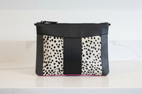 Black handbag with animal print  side 4
