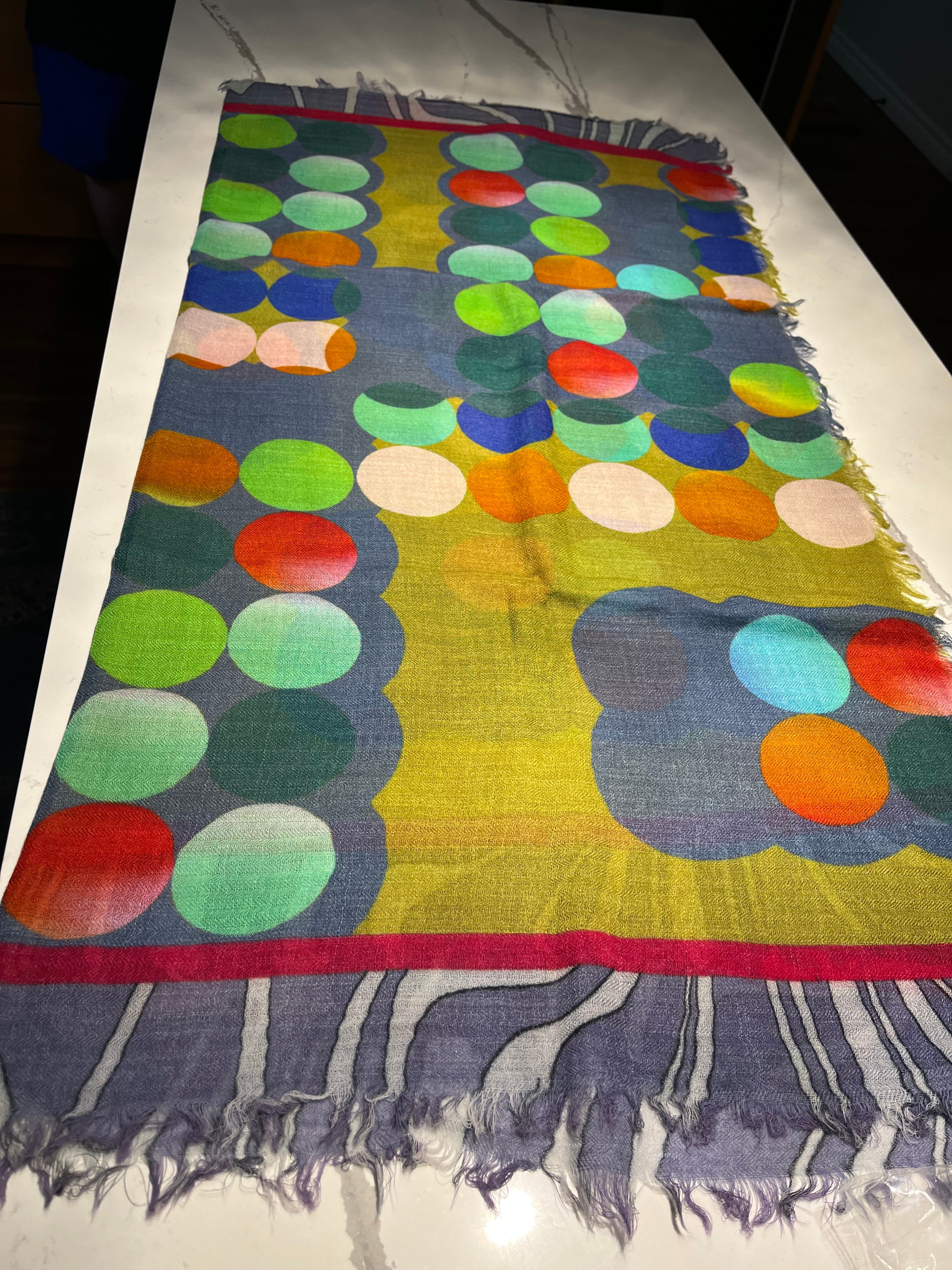 RADIANCE - DIGITAL WOOL WOVEN SCARF