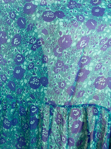 sariKNOTsari  PRG6347 Sheer Avatar Pure Silk Boxy Babydoll Dress