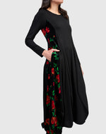 Load image into Gallery viewer, ALEMBIKA - ROSE PANEL DRESS
