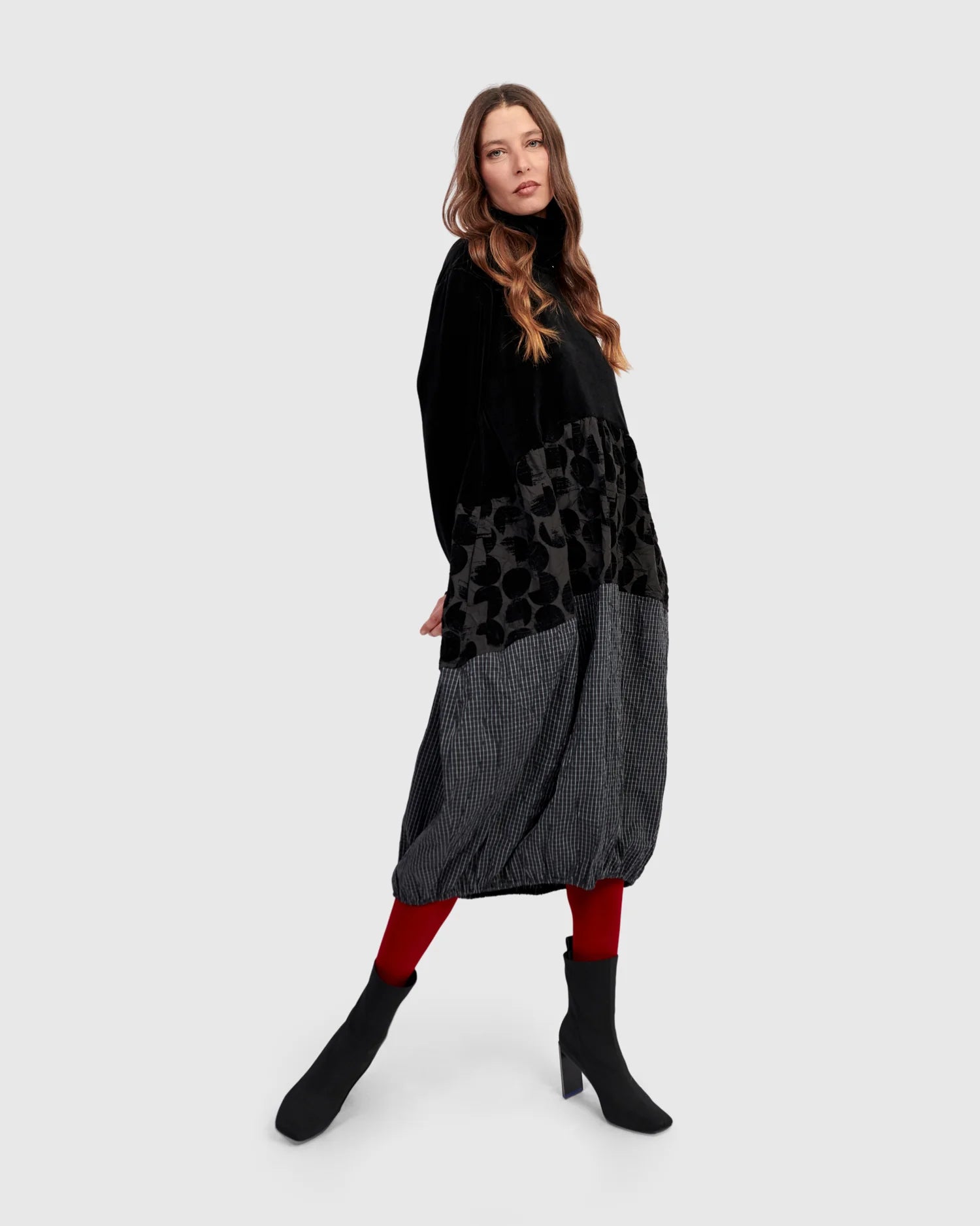 ALEMBIKA - VELVET BODICE DRESS