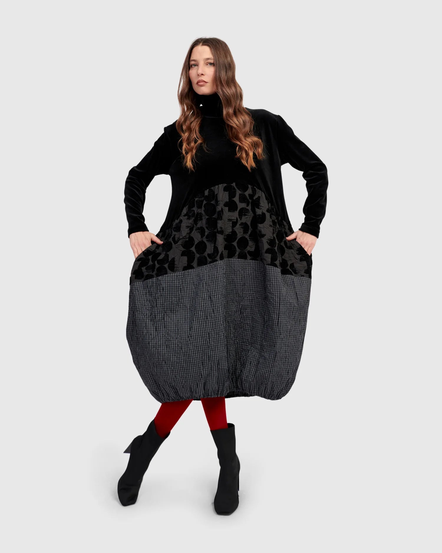 ALEMBIKA - VELVET BODICE DRESS