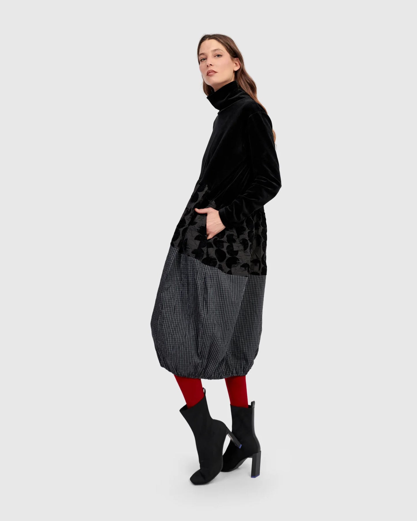 ALEMBIKA - VELVET BODICE DRESS