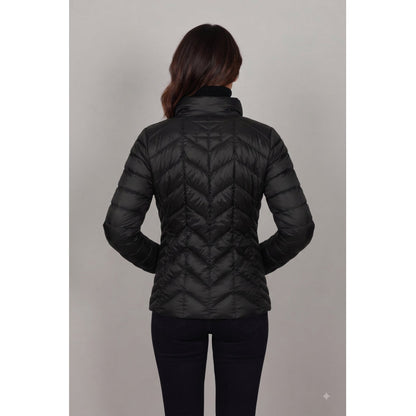 JUNGE Daisy Short Light Down Jacket Black - Alternate View