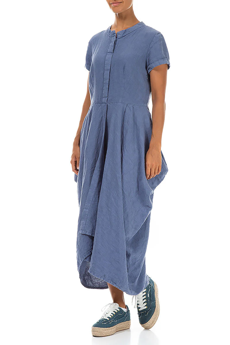 GRIZAS - LONG DRAPE HEM DRESS
