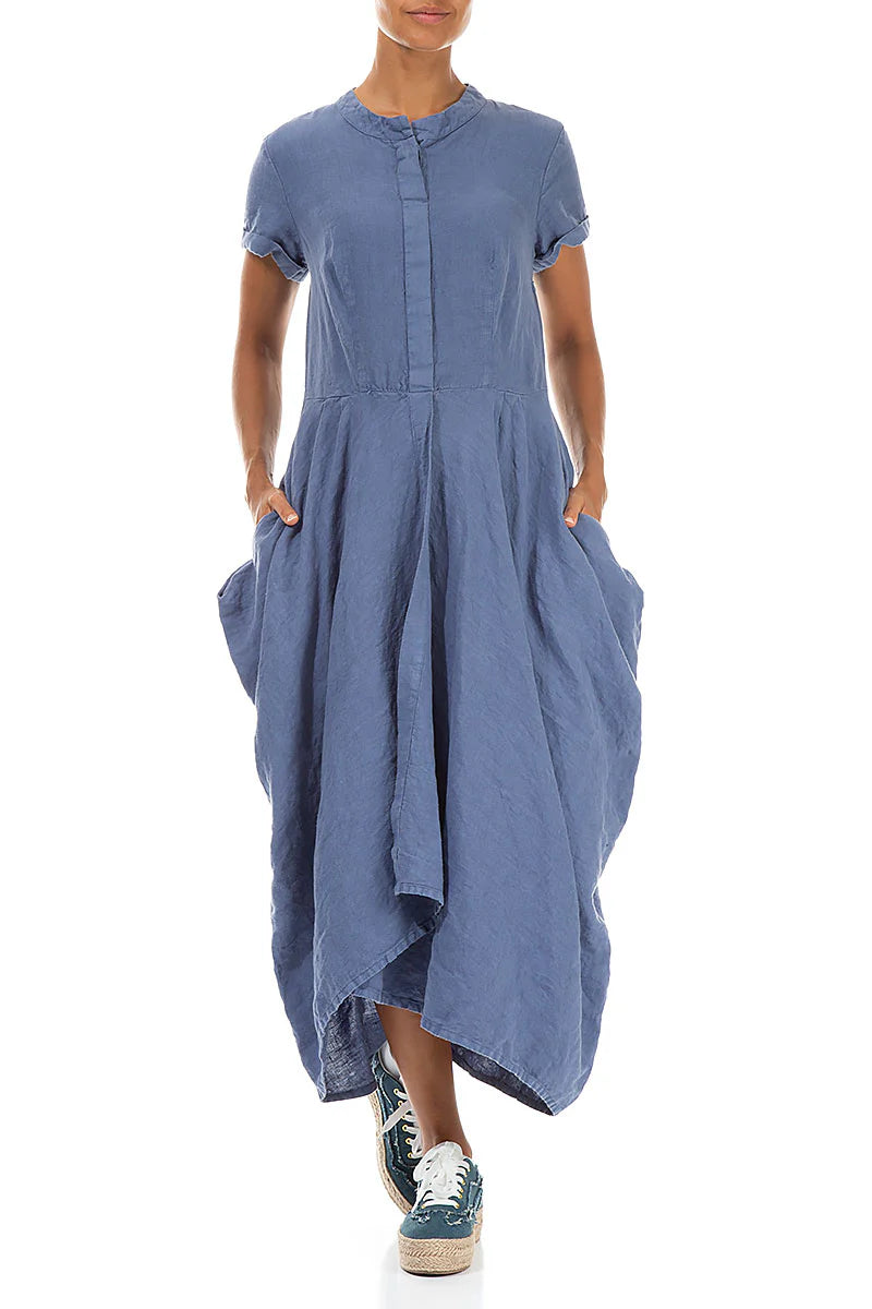 GRIZAS - LONG DRAPE HEM DRESS