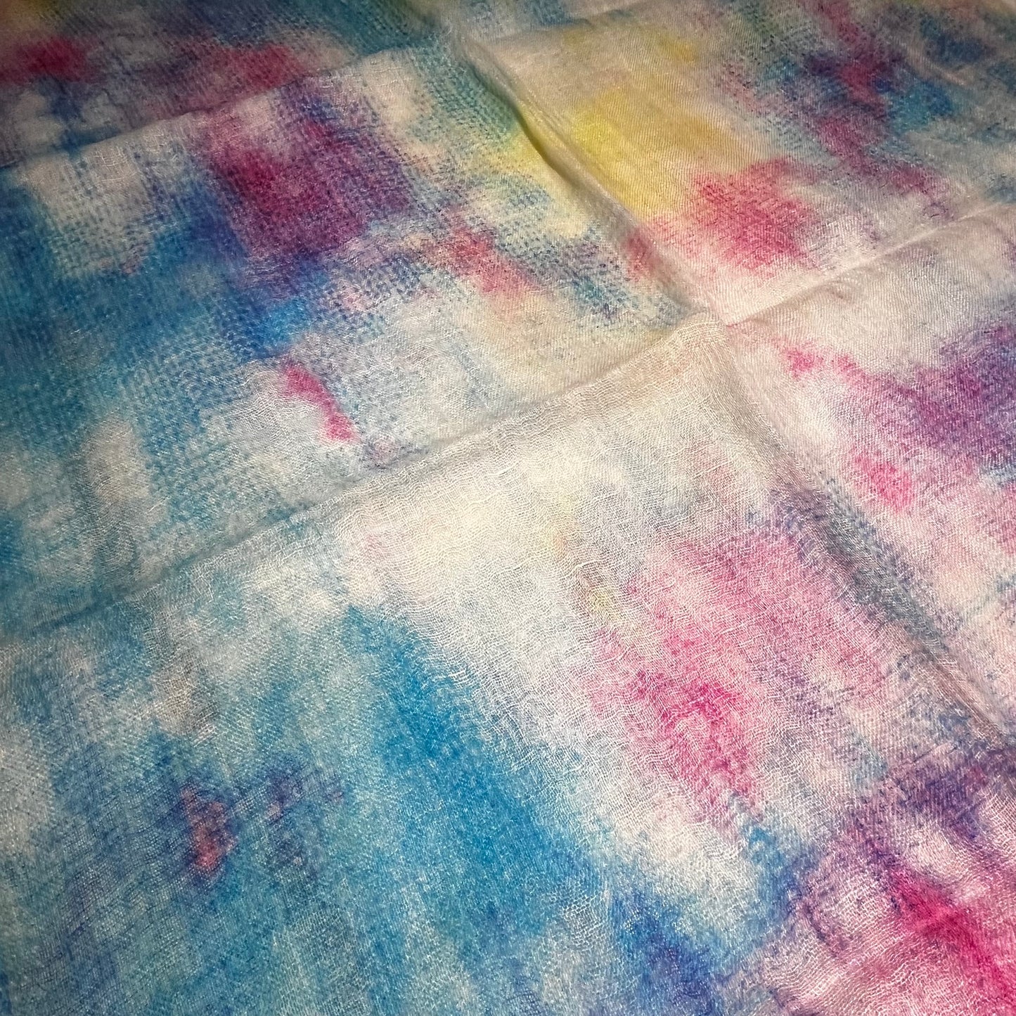 100% Linen  Print Scarf - Suttles & Seawinds