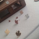 PIKA AND BEAR - MAPLE LEAF STUD EARINGS
