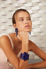 Load image into Gallery viewer, ISKIN SISTERS - ABSTRACTION LIMITED EDITION BRIGHT BLUE BRACELET
