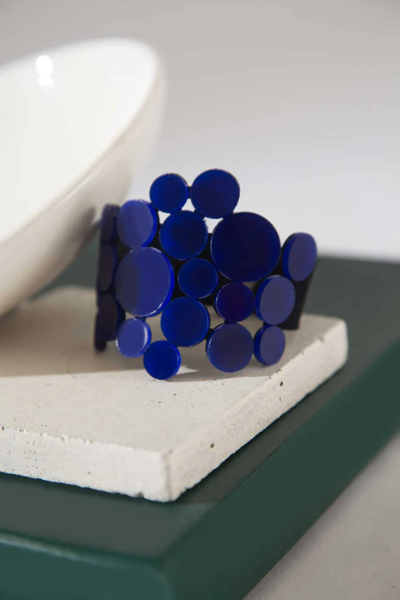 ISKIN SISTERS - ABSTRACTION LIMITED EDITION BRIGHT BLUE BRACELET