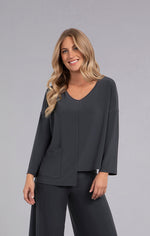 Load image into Gallery viewer, SYMPLI - ETCH V NECK TOP

